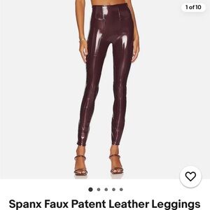 SPANX faux leather Leggings